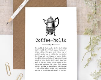 Coffee Birthday Card For Coffee Lovers GC020-1