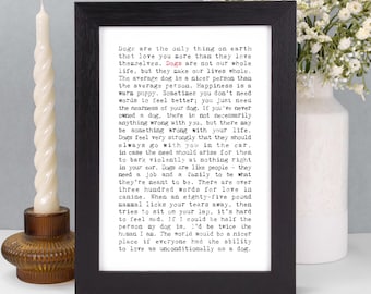 Dog Quotes Print - Gift For Dog Lovers AP122