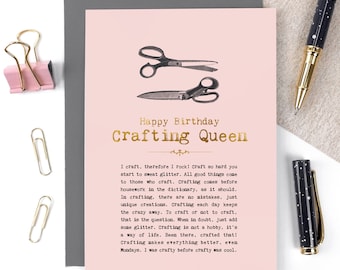 Crafting Queen Birthday Card For Her GC1419