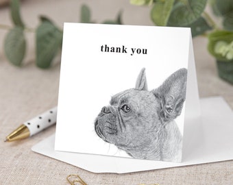 French Bulldog Mini Thank You Card GC344-1