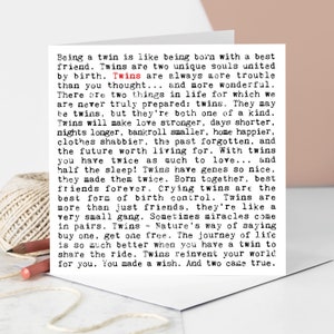 Tweelingkaart, quotes nieuwe baby GC1625