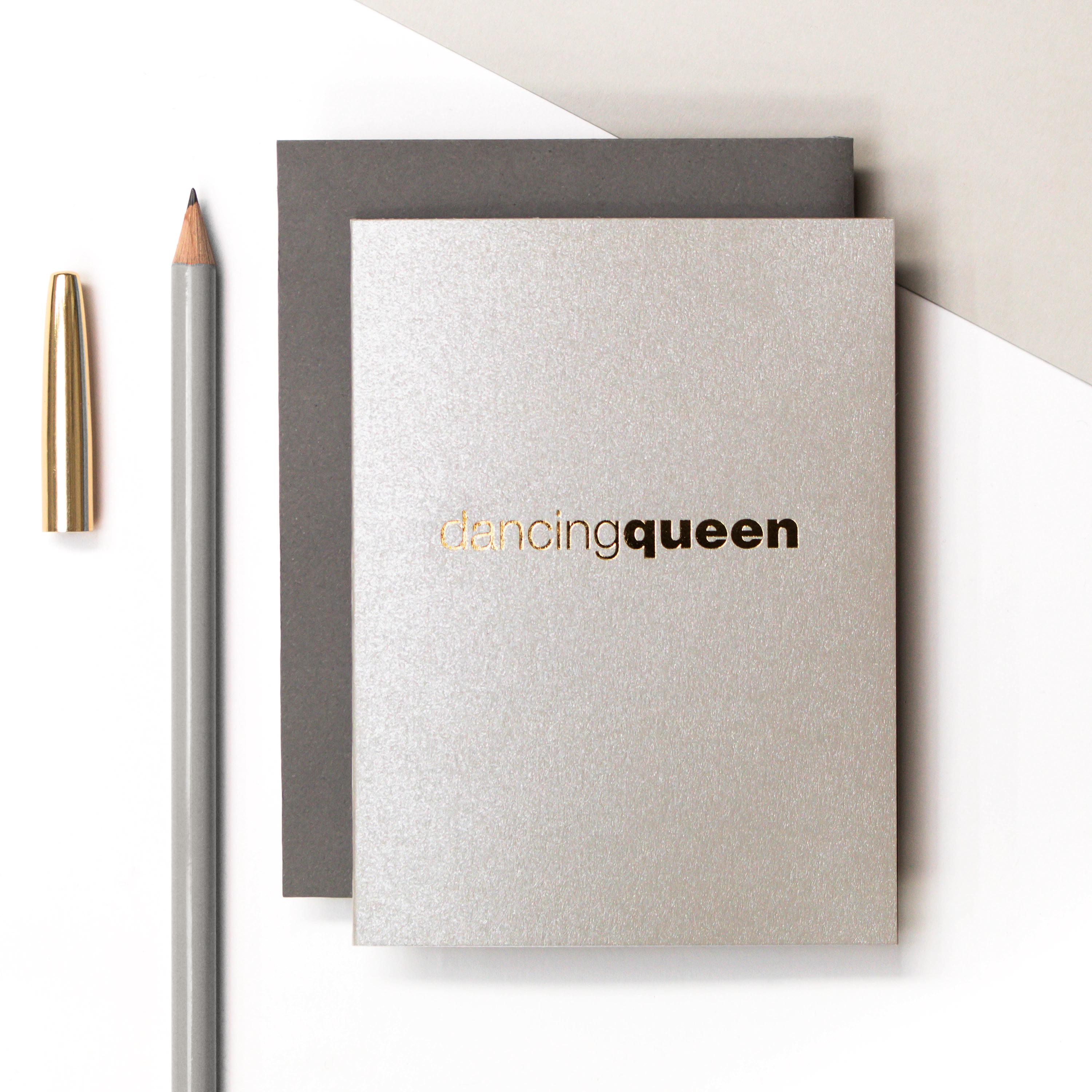 Dancing Queen Mini Metallic Birthday Card For Her GC743