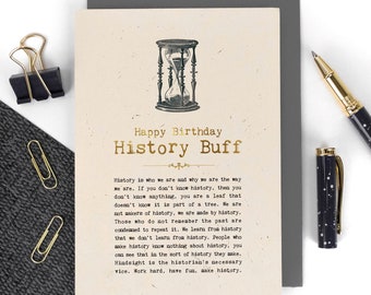 Birthday Card For History Buffs GC1397