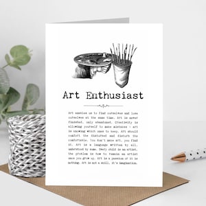 Verjaardagskaart artiest, kaart kunstliefhebber voor artiesten GC029-1