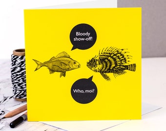 Funny Congratulations Card 'Bloody Show Off!' GC476