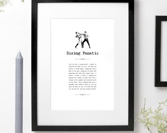 Boxing Gift For Boxers, Boxing Print AP313