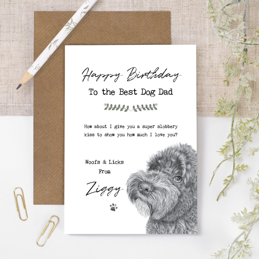 Personalised Cockapoo Dad Birthday Card GC328-1 - Etsy
