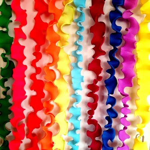 Mexican Fiesta, Streamers Backdrop Rainbow, Wall Decor, Ruffled Crepe Trim  Garlands, Bridal Shower, Baby Moana, Party Birthday, Candy Buffet 