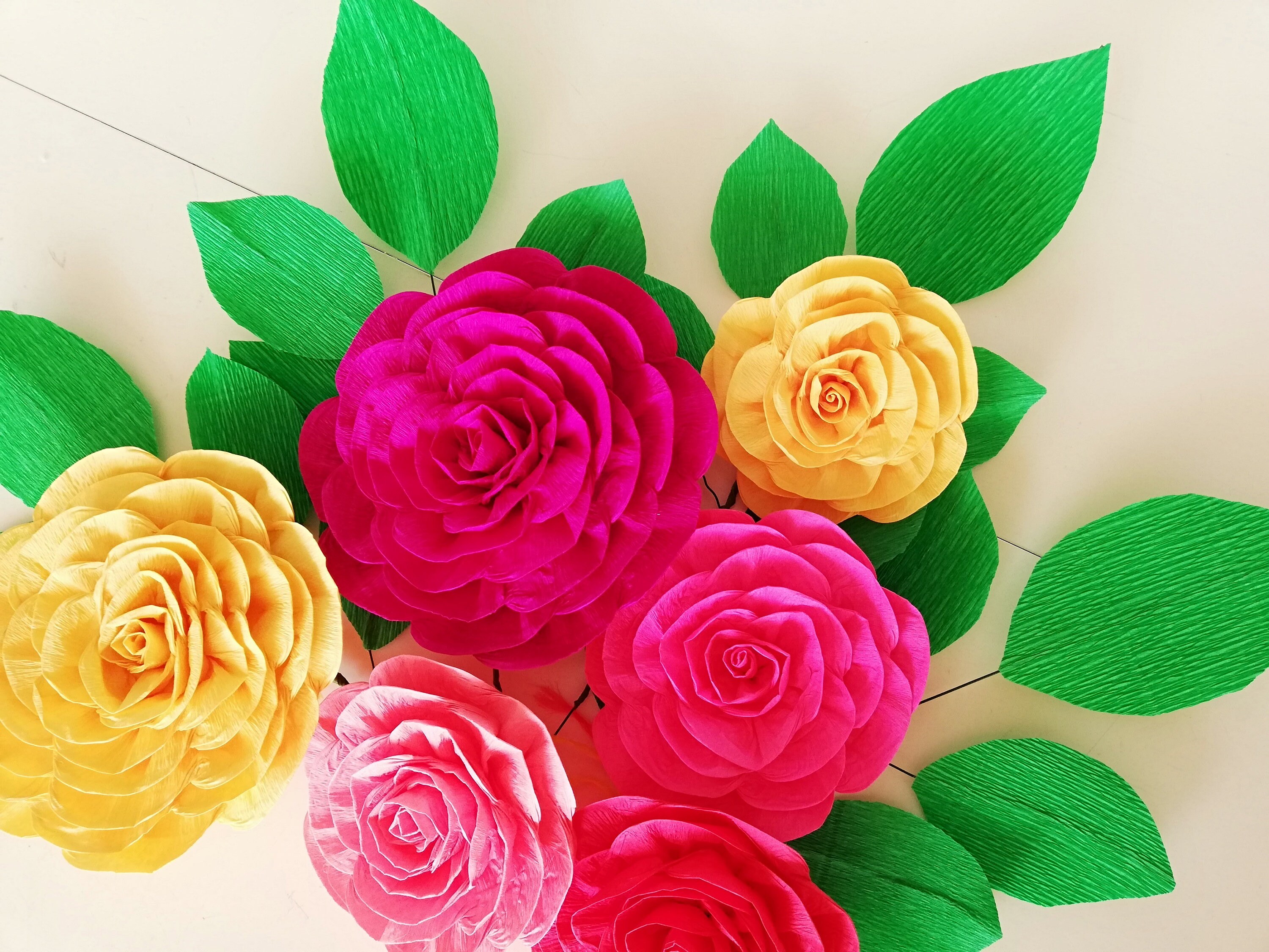 Large Crepe Paper Flower Wall Decor Backdrop Day of the Dead Etsy Australia