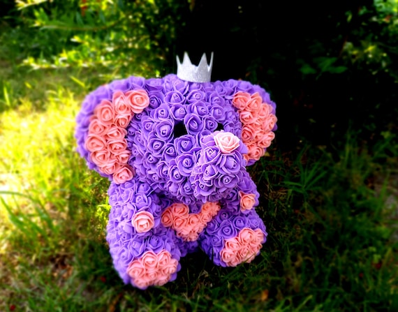 Rose Bear elephant Flower, elephant boy Baby shower Girl gift for Mum, Gift for girlfriend, Gift for Teen Girl Birthday quinceanera elephant Il_570xn