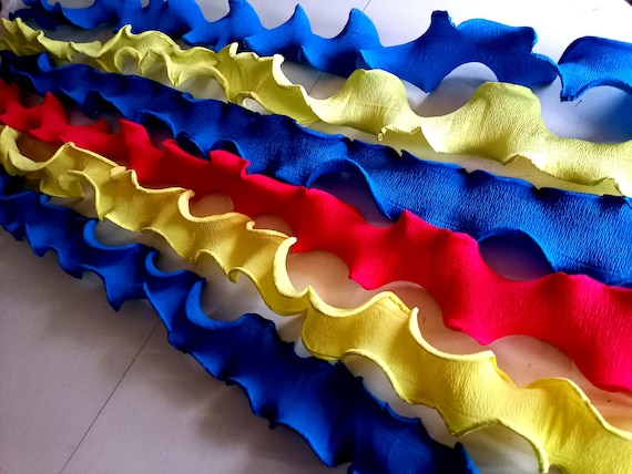 12 Airplane Pilot boy Baby Shower, Party decor Prince boy birthday, Streamers Photo backdrop, crepe paper garlands Wall decor, Il_570xn