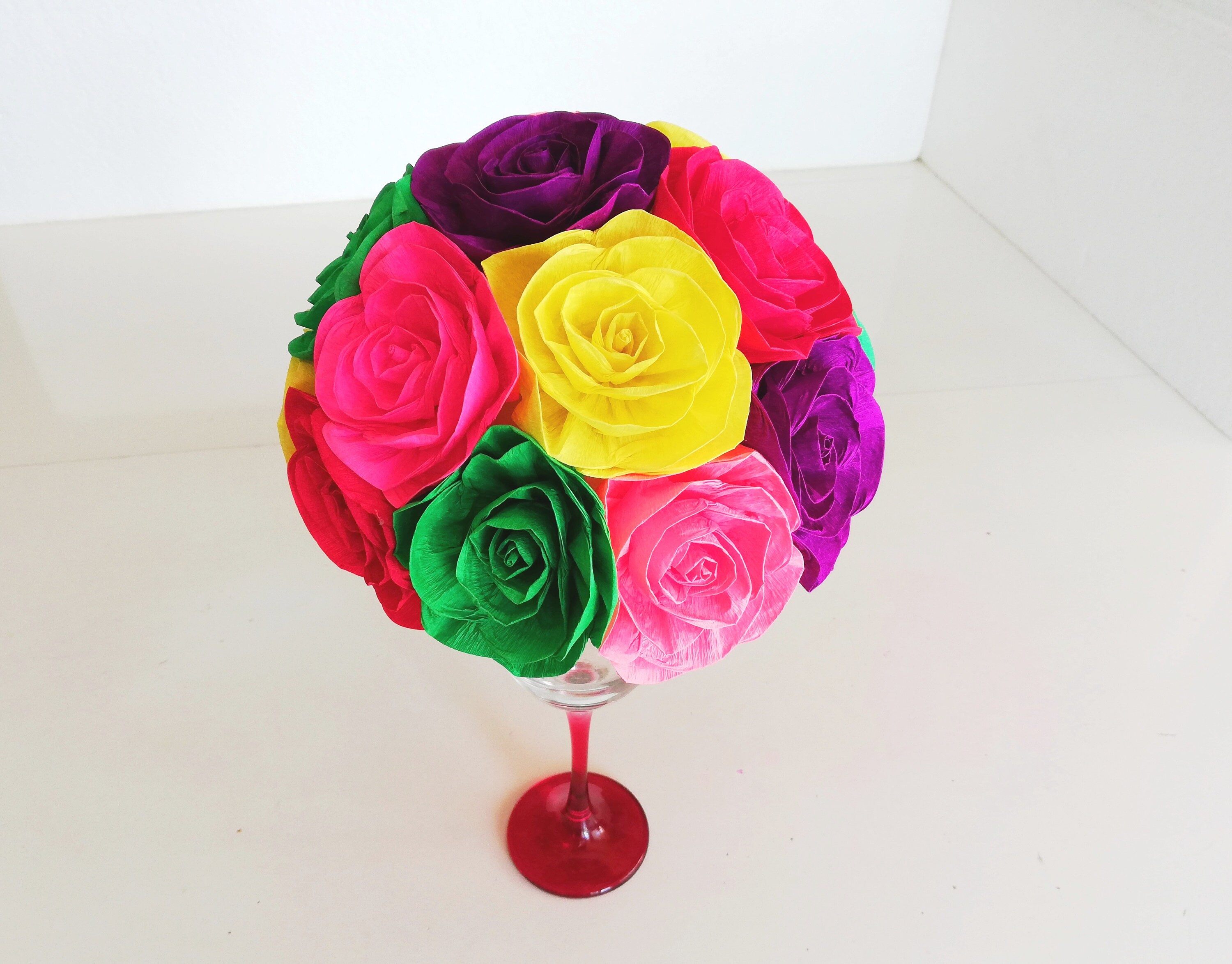 Fiesta Centerpiece Paper Flowers Mexico Paper Flowers Etsy