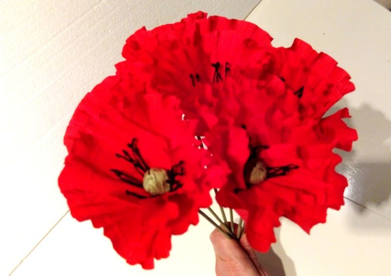 Red Poppy Bouquet Stem Crepe Paper Flowers California Poppy Wedding Bridal Bouquet Bridal Shower Decor Baby Shower Floral Decorations By Flower4you Catch My Party Red Poppy Bouquet Stem Crepe Paper Flowers California Poppy Wedding Bridal Bouquet Bridal Shower Decor Baby Shower Floral Decorations By Flower4you Catch My Party