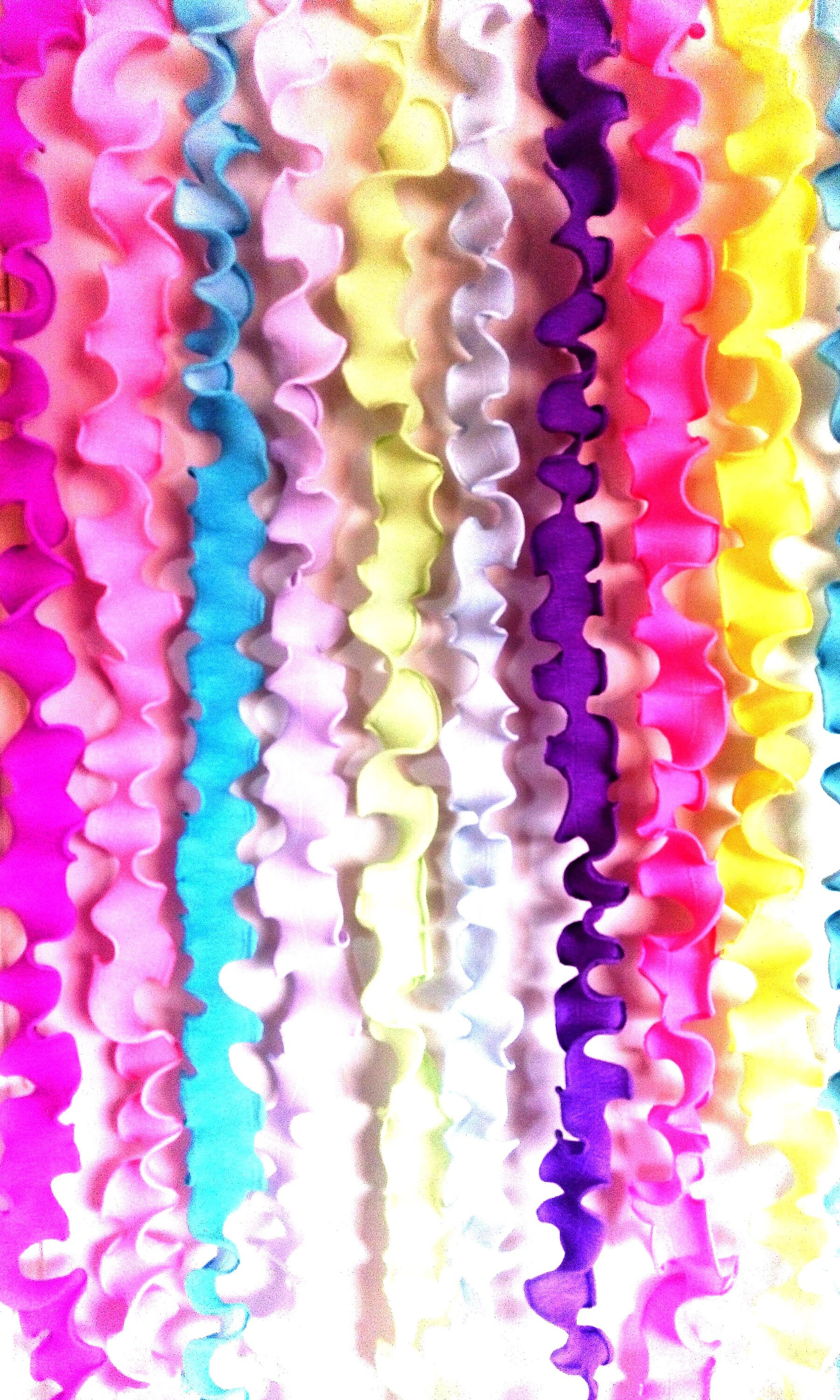 12 Royal blue Gold crepe paper garlands Wall decor curtain boy Etsy