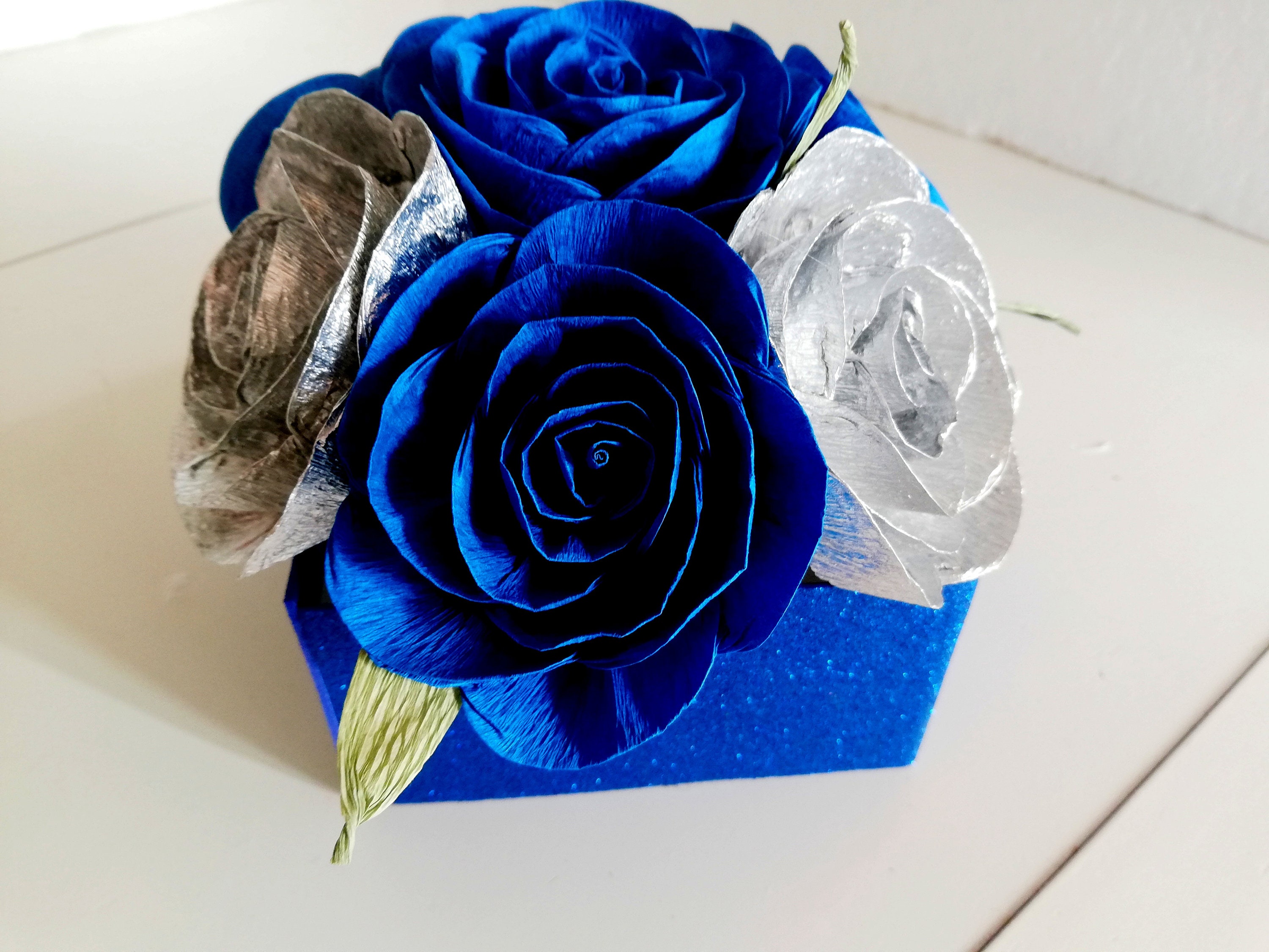 centerpieces-gold-royal-boy-prince-navy-baby-blue-paper-etsy