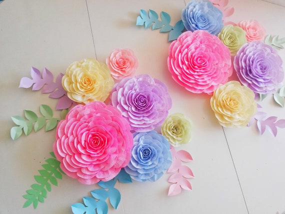 Download Crepe Paper Flowers Set Of 10 First Birthday Party Flower Wall Unique Wedding Decorations Paper Flower Wall Cheap Wedding Idea By Flower4you Catch My Party