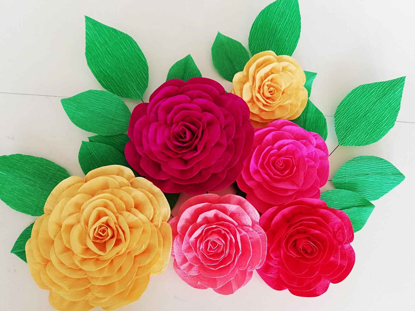 Large Crepe Paper Flower Wall Decor Backdrop Day of the Dead Etsy