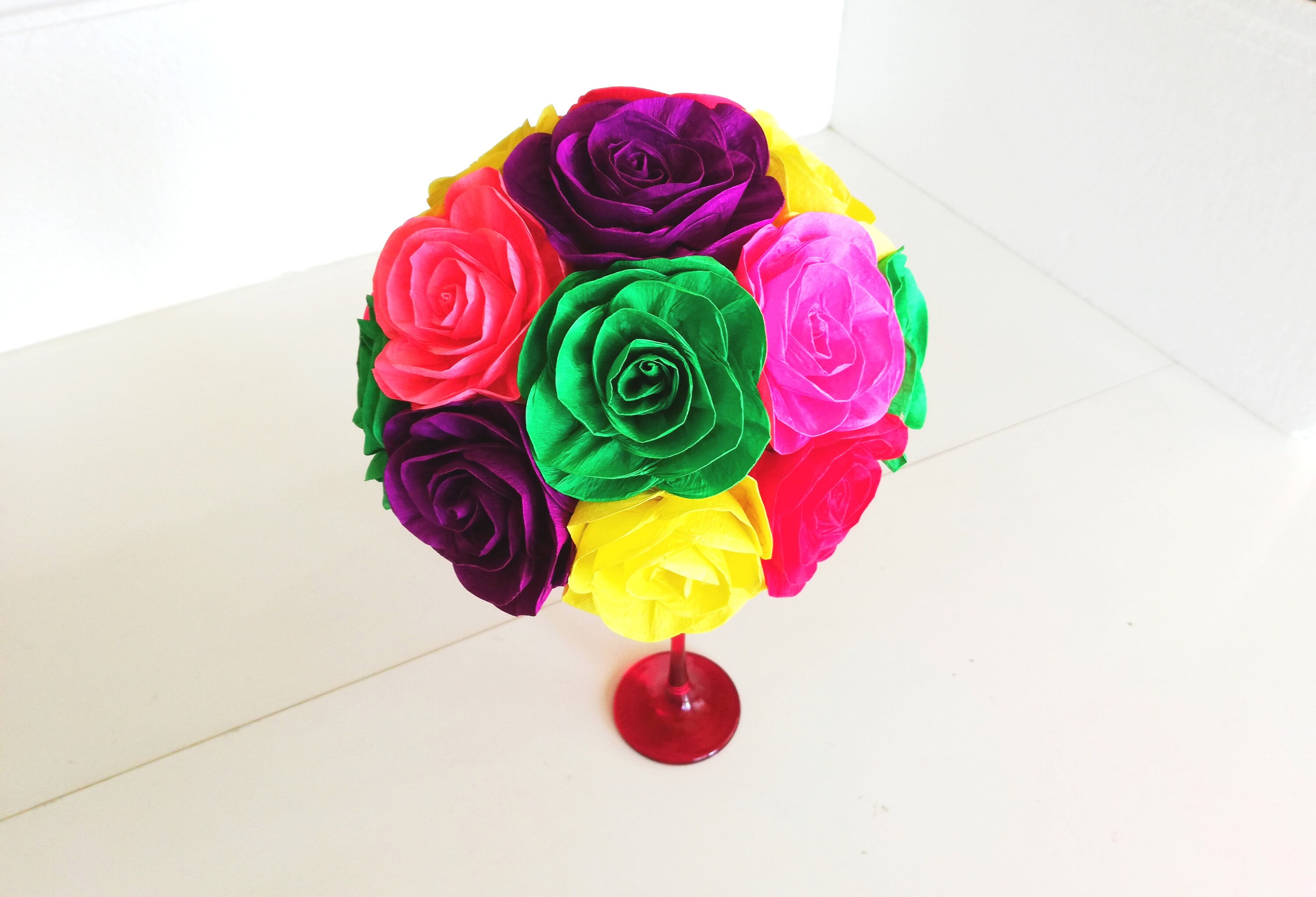 Fiesta Centerpiece Paper Flowers Mexico Paper Flowers Etsy