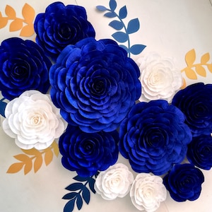 5pcs 8in 12in Orange Crepe Paper Flowers Paper Flower Decoration Handcrafted Flowers Party Wedding Backdrop Flower For Baby Showers Birthday Photo