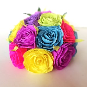 Encanto Birthday, Centerpiece, mexican fiesta Paper Flowers, Table Decor neon, moana frida birthday party bouquet Bridal baby Shower Wedding