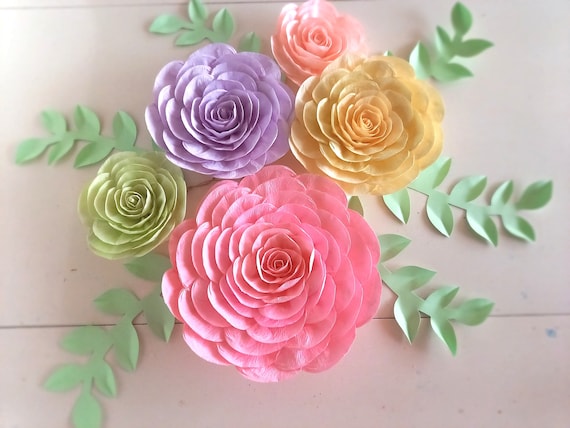 Large Crepe Paper Wall Flower