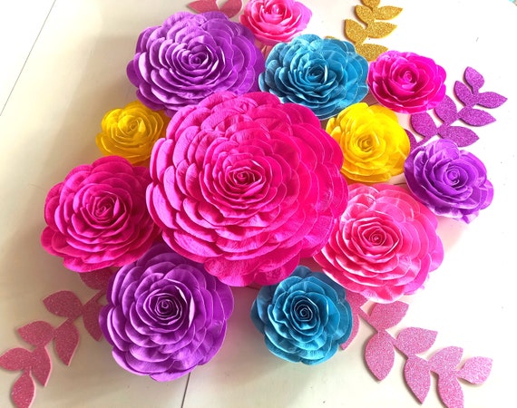 Encanto Party, Encanto Birthday, Encanto Party Supplies, Mexican, Fiesta, large paper flowers decor, bridal shower baby Colorful Cinco Mayo Il_570xn