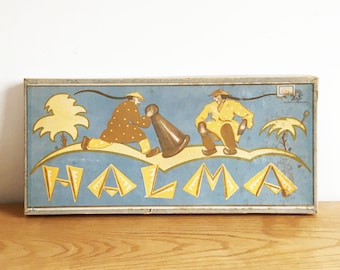 Antique Board Game Halma by Amor Spielefabrik Linz Donau, Austria, 1920s/30s