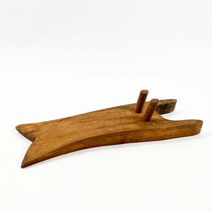 Vintage boot jack handmade practical help for taking off boots and shoes