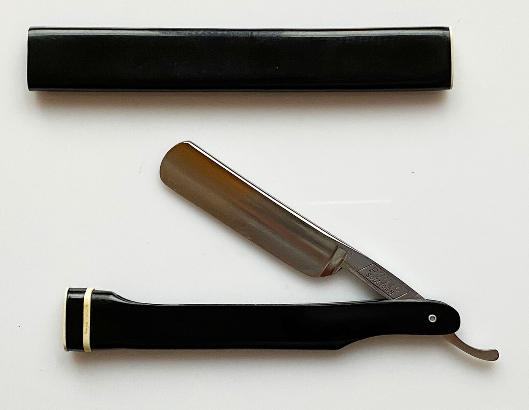 Old Straight Razor Solingen Punjo in Original Cover Etsy