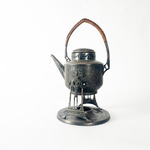 Art Deco Tea Kettle by Argentor Wien tea pot Rechaud Art Nouveau