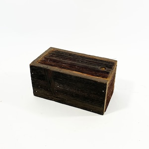 Wooden box made of old wood Treasure chest Box fir wood