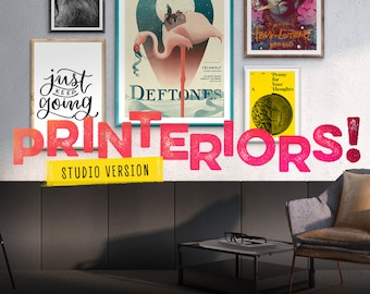 Frame Mockups: 120 Photoshop Frames, Interior Photo (Digital Download)