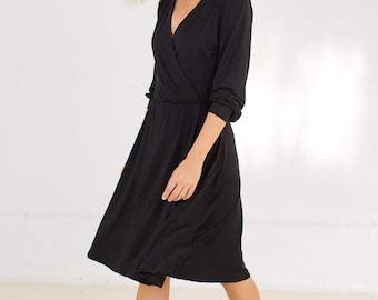 Vestido Wrappie en negro