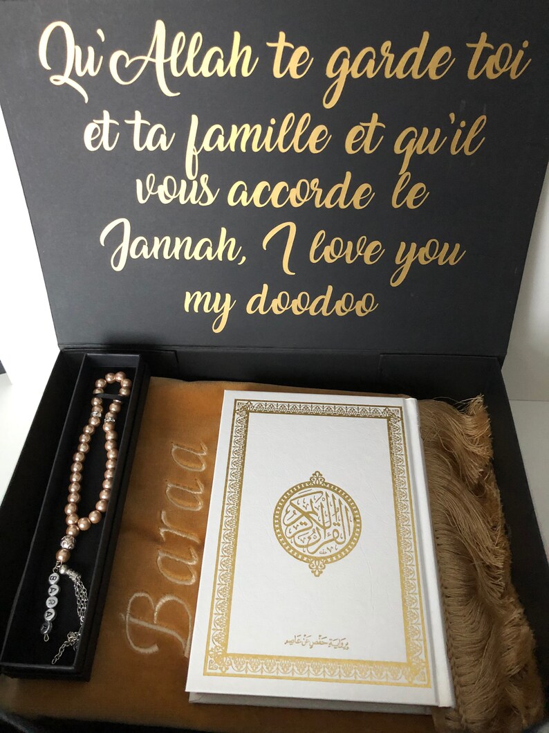 Ensemble de cadeau musulman avec tasbih de tapis et Coran Etsy