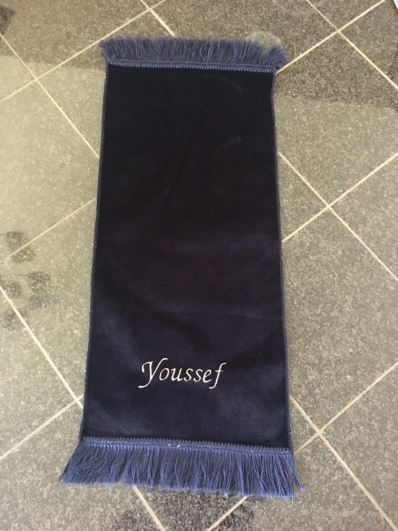 Embroided child Prayer Mat with Name Name Mat rug Arabic Etsy
