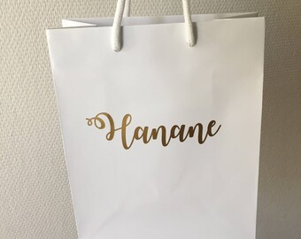 Personalised gift bag | Name gift bag | Bridesmaid gift | Bridal Shower Gift Bag | Unique Gift Bag | Baby Shower Gift Bag | Birthday Gift Ba