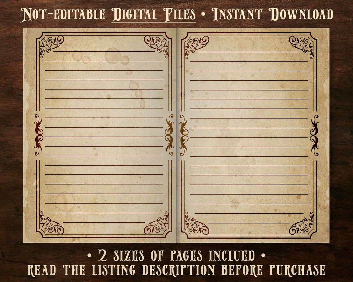 templates for word for book of shadows free download