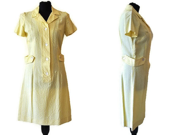 Horrockses Yellow Dress // Vintage 1960s Horrockse