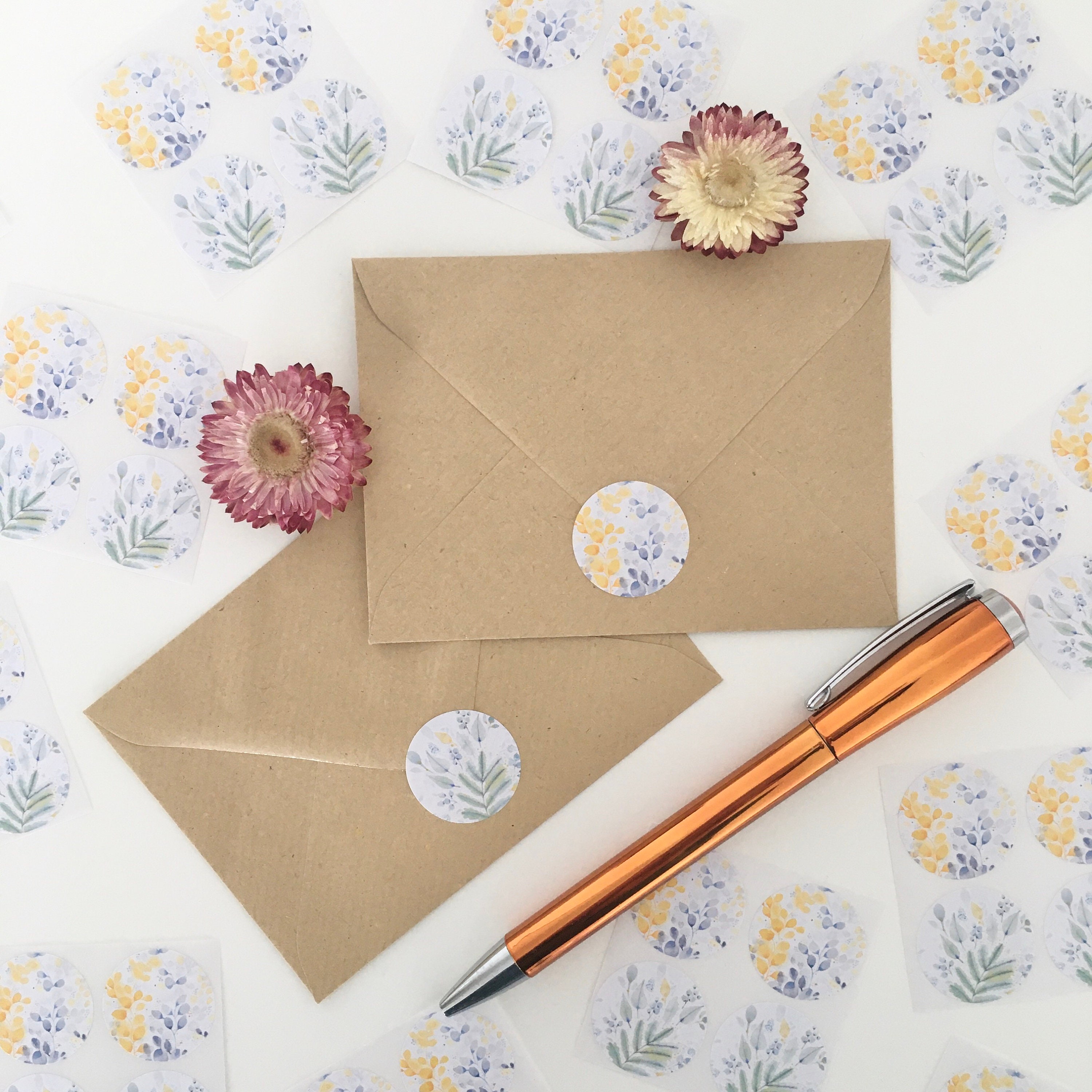 Stickers, Labels & Tags Paper & Party Supplies Floral Arrangement