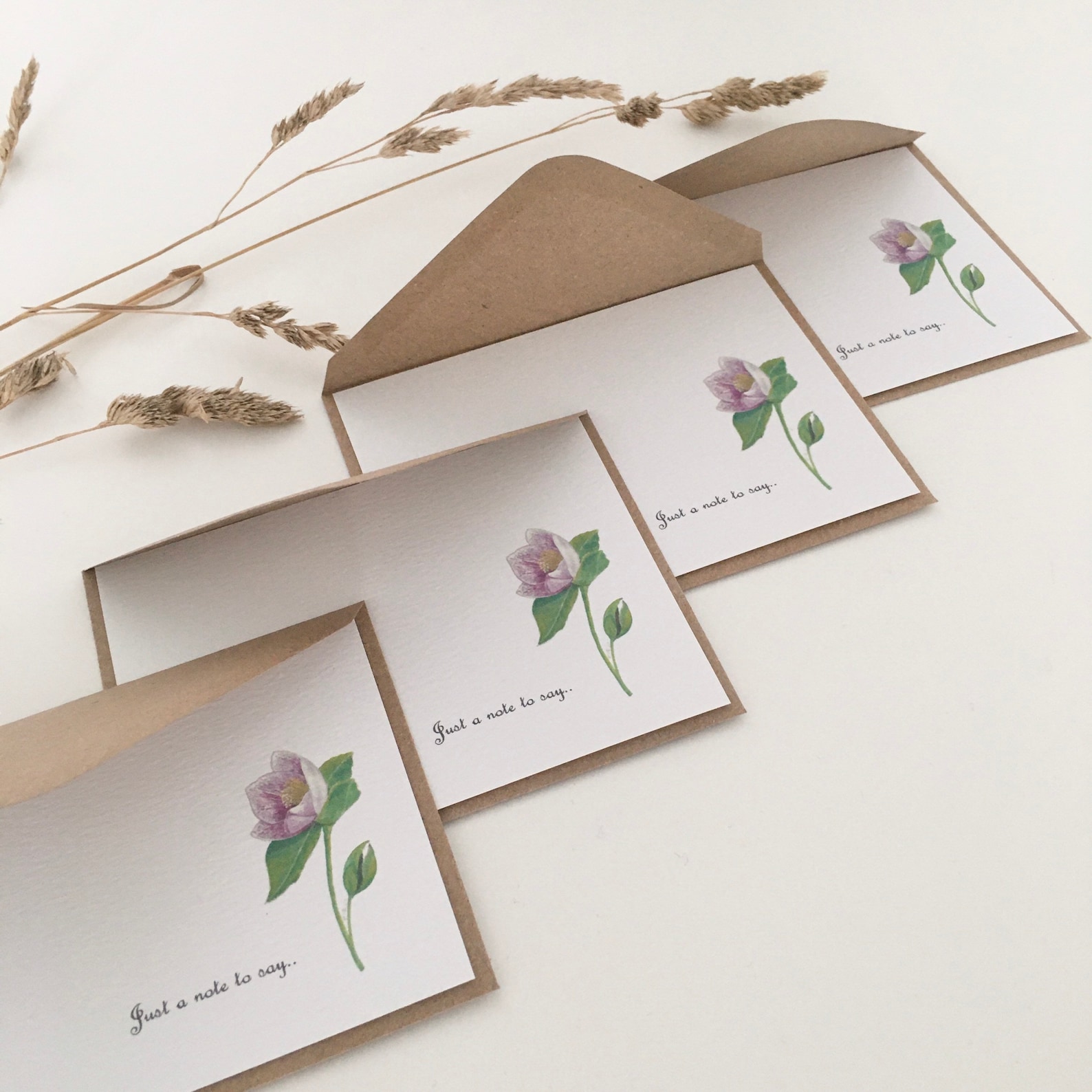 Personalised notelets mini floral notelets thank you notelet Etsy