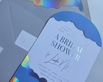 Invitación de despedida de soltera frustrada de Cloud 9 Tema de Cloud Nine