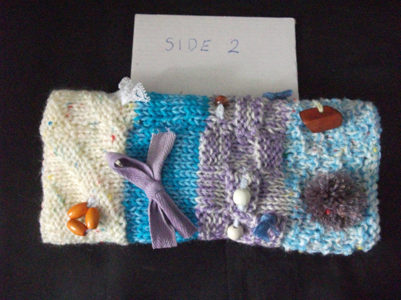 Sensory Muff Fiddle Muff Knitted Twiddle Muff for Dementia Etsy