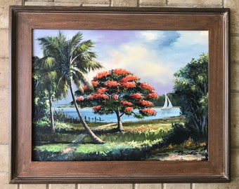 A "Harold Newton THE INLET Study" Original oil on Primed Masonite Board by Buddy Brown