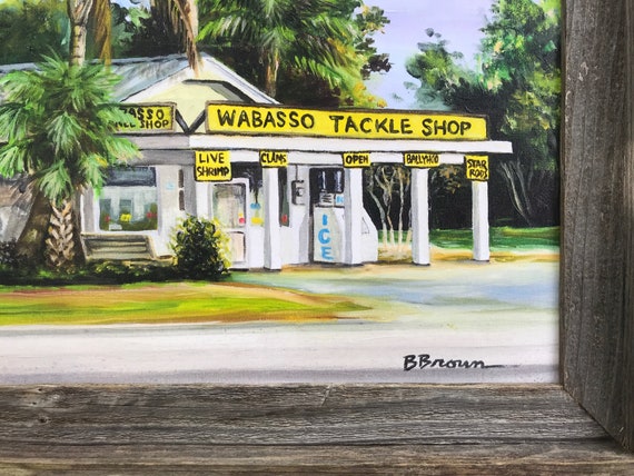 Wabasso Tackle Shop II , 18' X 24' Canvas Giclee Reproduction / Unframed -   Canada