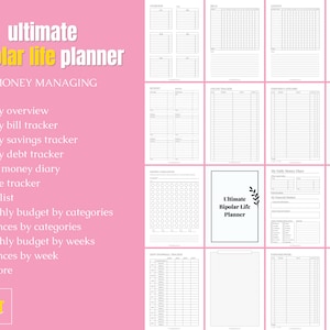 Ultimate Bipolar Life Planner, Bipolar Therapy Journal, Bipolar ...