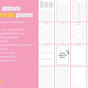 Ultimate Bipolar Life Planner, Bipolar Therapy Journal, Bipolar ...