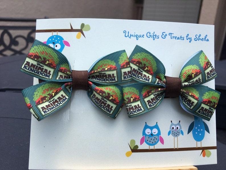 Animal Kingdom Hair Bows Etsy