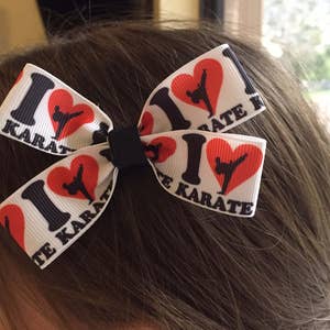 Karate; Martial Arts Hair Bow