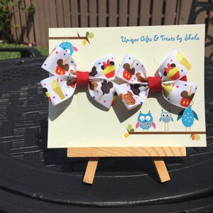 Disney Snacks; Disney Food Hair Bows