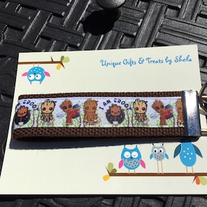 Guardians of the Galaxy; Baby Groot Key Fob; Keychain; Wristlet
